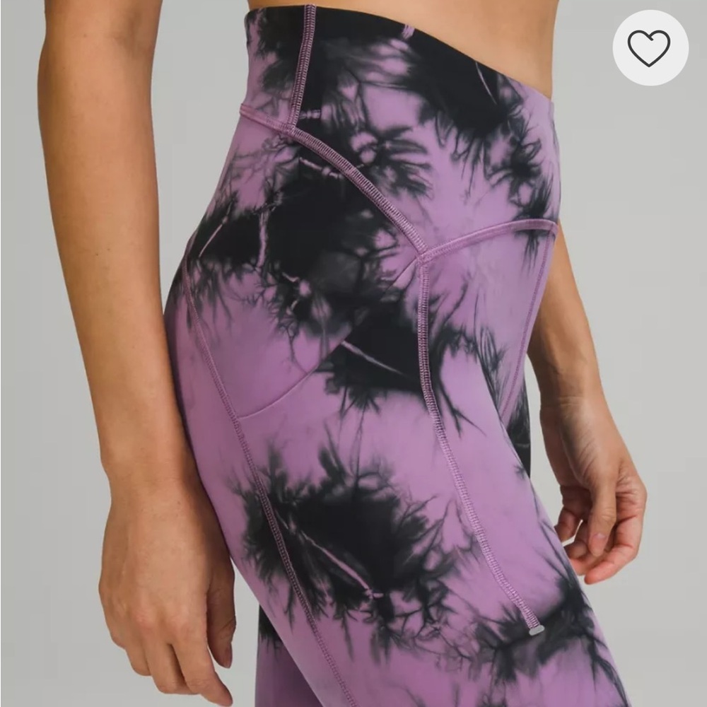 Lululemon Fast and Free Purple High Rise Tie Dye Legging - Picture 9 of 11